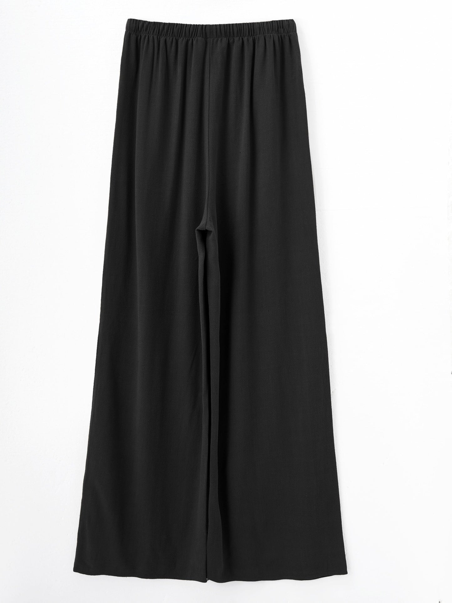Effortless Linen Wide Leg Pants for Women with High Waist Flowing Relaxed Casual Style