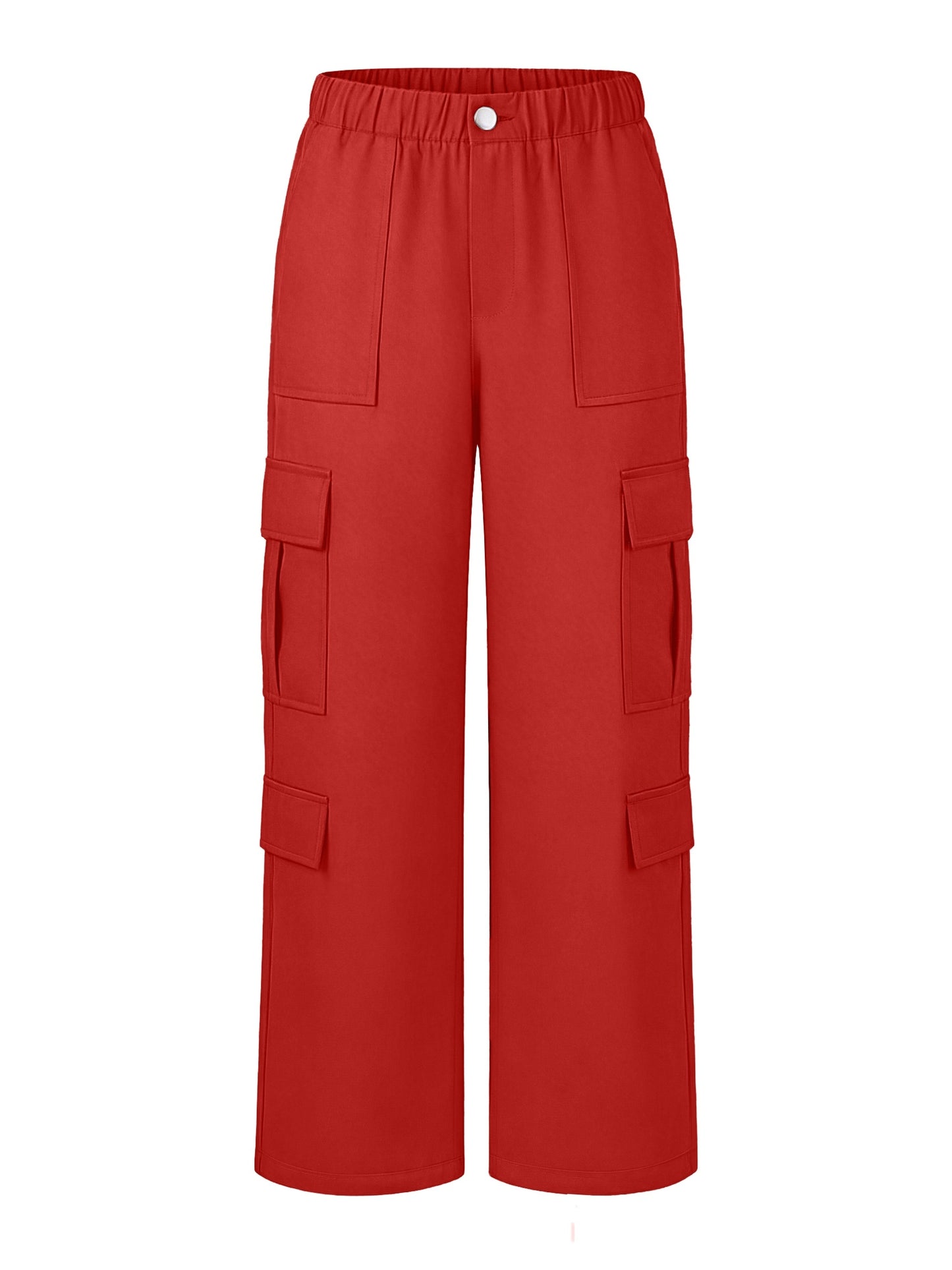Effortless Cargo Pants for Women with High Waist Wide Leg Relaxed Flowing Style