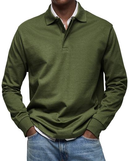 Louis | Classic Long Sleeve Polo Shirt