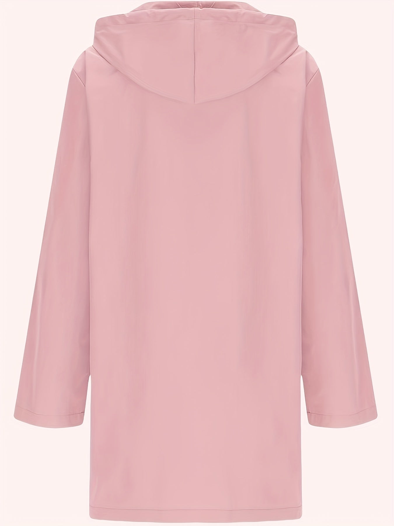Effortless Trench Coat for Women with Hooded Button Front Longline Pocket Style