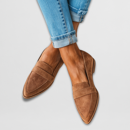 Elegant Loafers for Women with Slip On Penny Toe Comfortable Casual Style