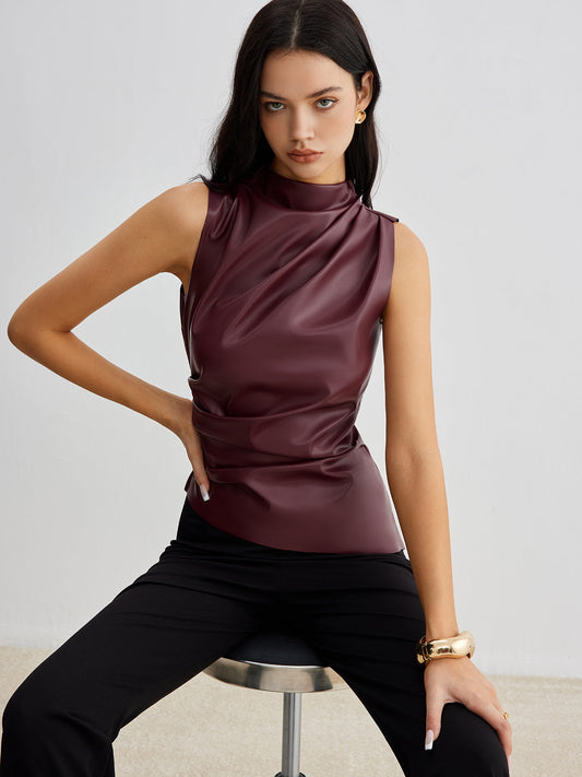 Allison | Women’s Summer Sleeveless Chic High Neck Top