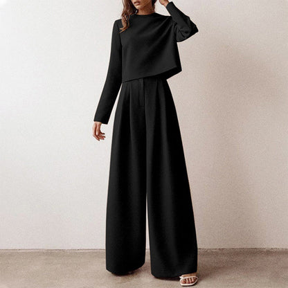 Celeste | Elegant Two Piece Outfit Set for Women with Wide Leg Pants