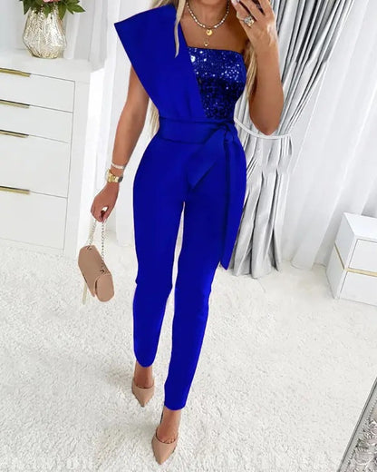 Lori - One Shoulder Jumpsuit