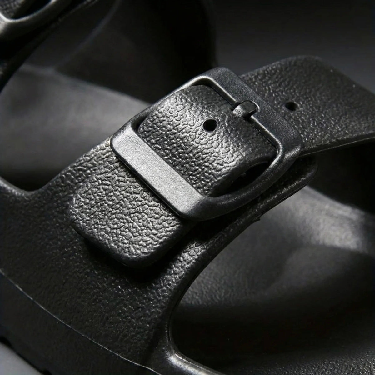 Comfortable Slide Sandals for Men with Open Toe Two Strap Buckle EVA Footbed Summer Style