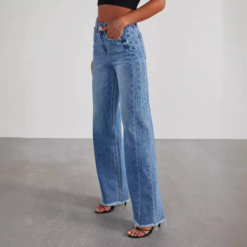 Isabella | Women’s Casual Wide-Leg High-Waisted Jeans