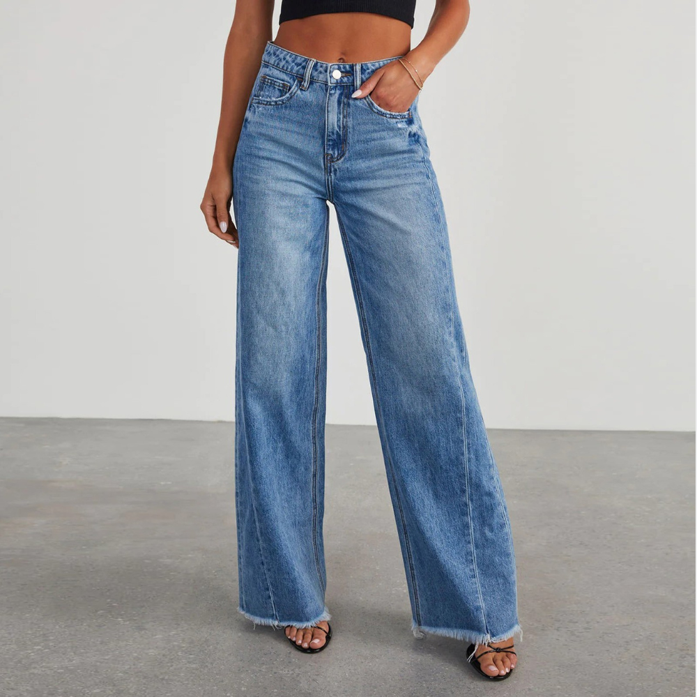 Isabella | Women’s Casual Wide-Leg High-Waisted Jeans