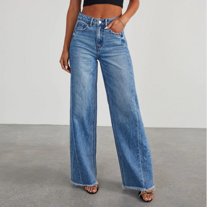 Isabella | Women’s Casual Wide-Leg High-Waisted Jeans