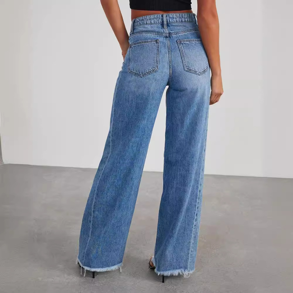 Isabella | Women’s Casual Wide-Leg High-Waisted Jeans
