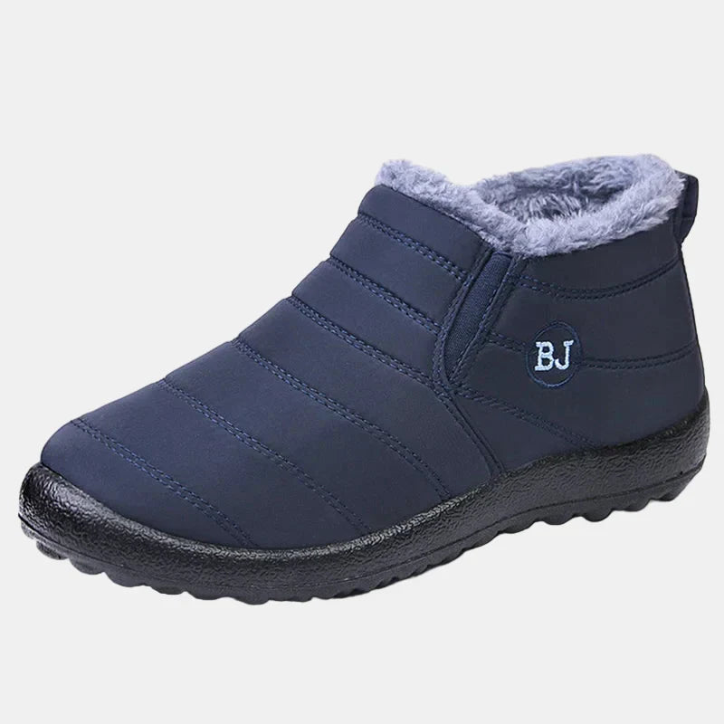 Cozy Fleece Lined Rainproof Boots for Women with Waterproof Slip On Ankle Winter Style