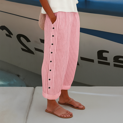 Denise - Linen Blend Pants