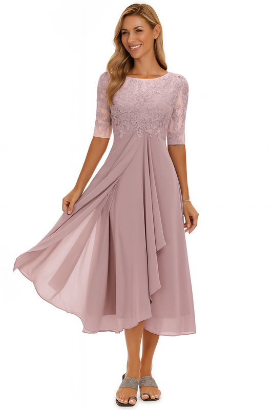 Allison | Elegant Pink Dress for Women