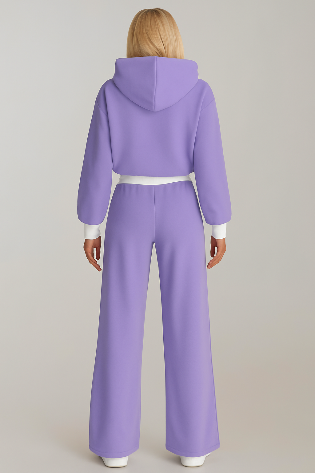 Comfortable Oversized Hoodie Two Piece Set for Women with Drawstring Wide Leg Pant Relaxed Style