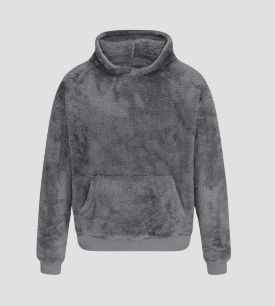 Comfortable Sherpa Hoodie for Women with Drawstring Hood Long Sleeve Kangaroo Pocket Oversized Style