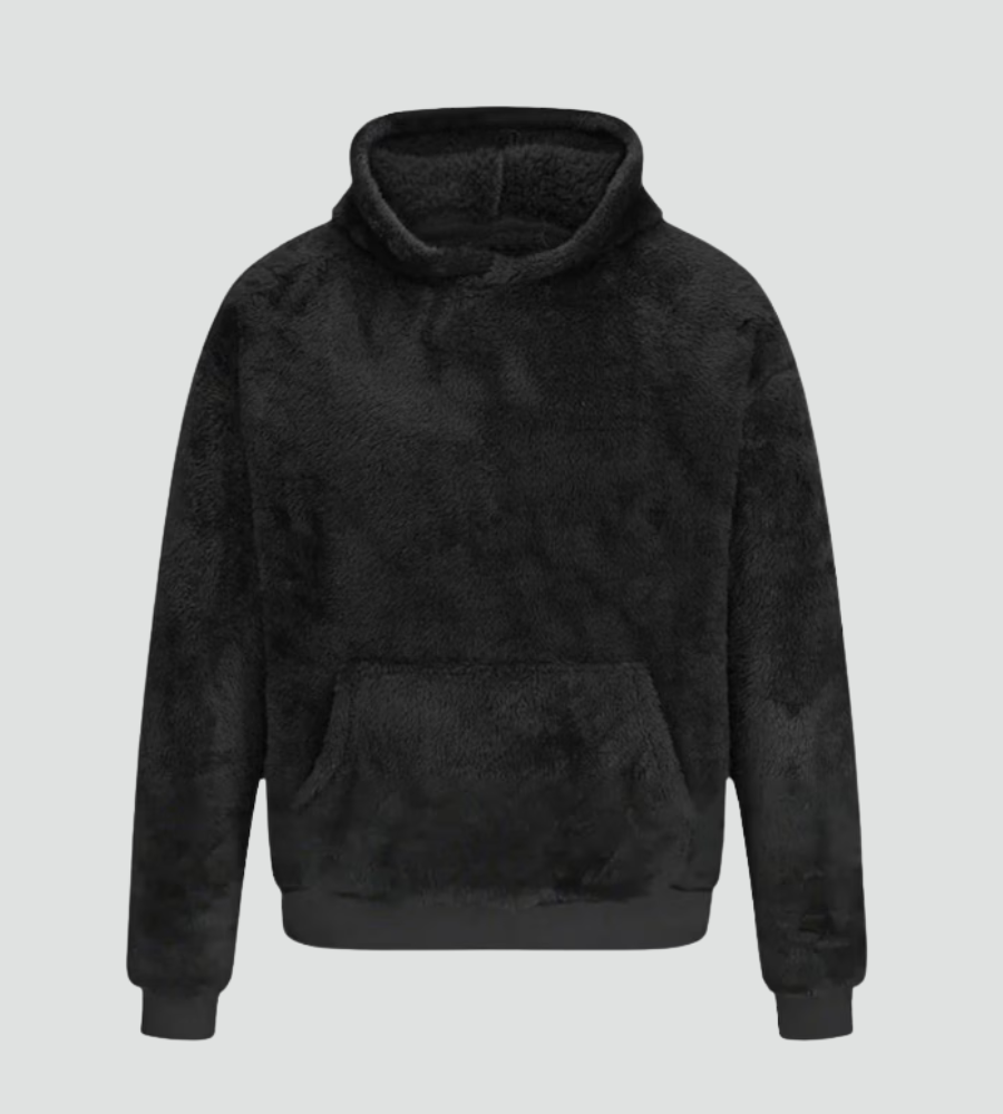 Comfortable Sherpa Hoodie for Women with Drawstring Hood Long Sleeve Kangaroo Pocket Oversized Style