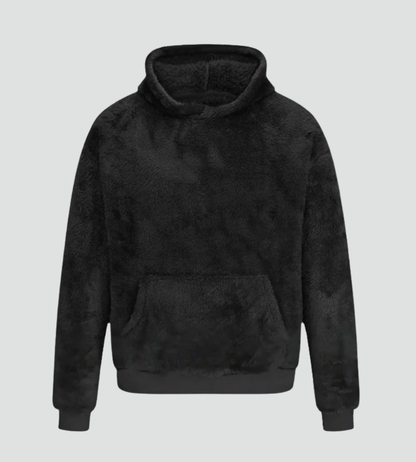 Comfortable Sherpa Hoodie for Women with Drawstring Hood Long Sleeve Kangaroo Pocket Oversized Style