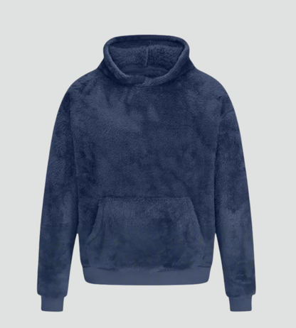 Comfortable Sherpa Hoodie for Women with Drawstring Hood Long Sleeve Kangaroo Pocket Oversized Style