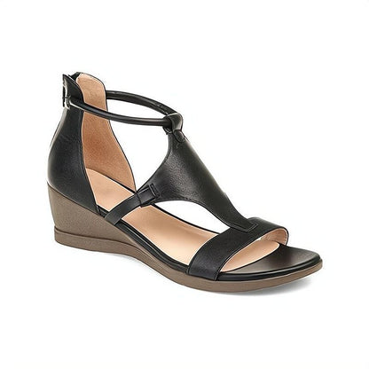 Julie | Comfortable Leather Sandals for Women with Wedge Heel
