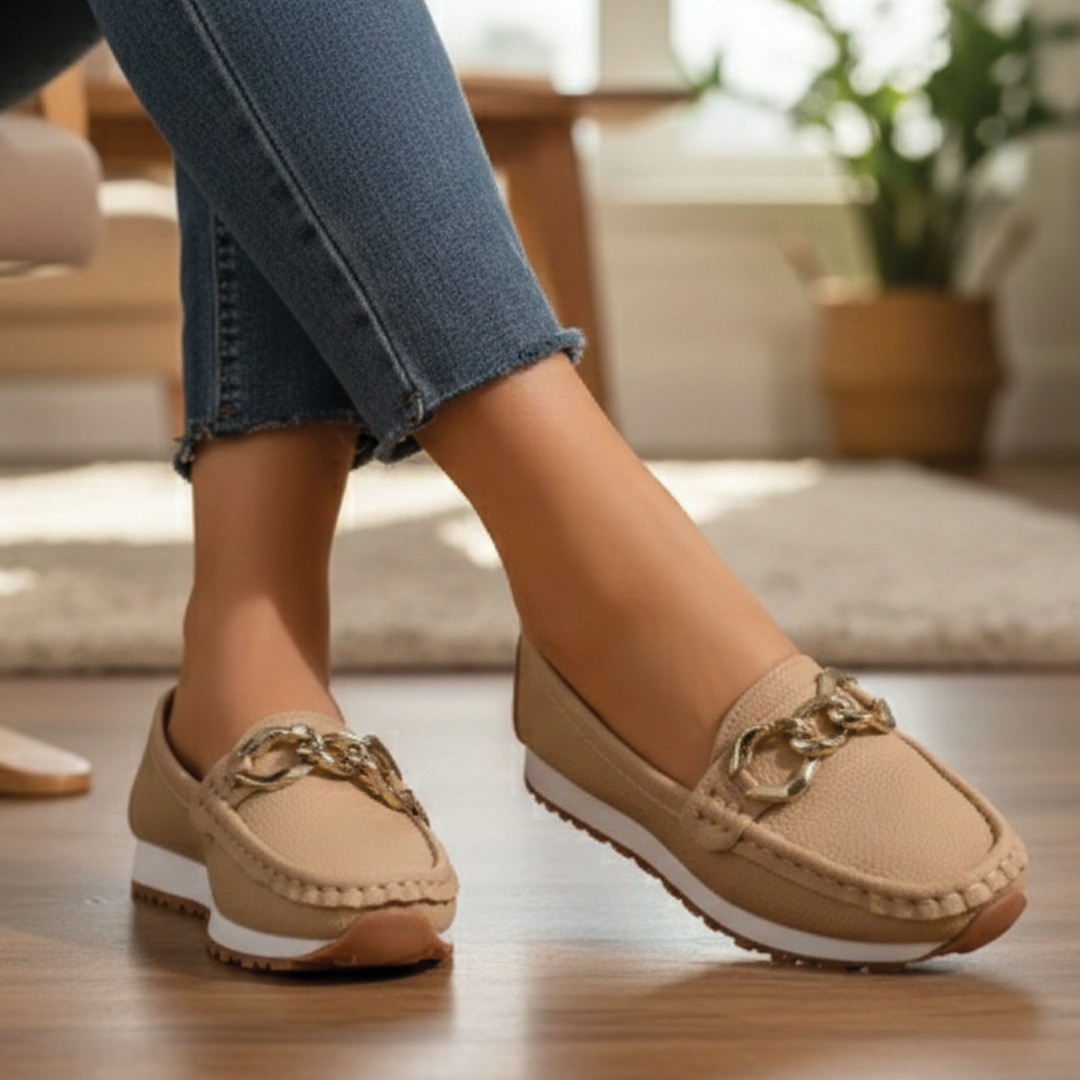Aria - Flat Buckle Loafers