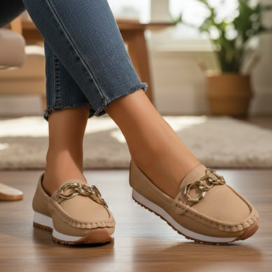 Aria - Flat Buckle Loafers