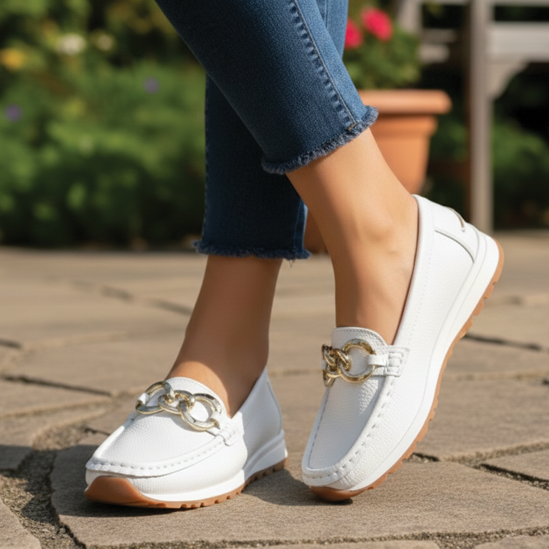 Aria - Flat Buckle Loafers