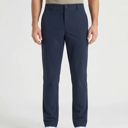 Comfortable Golf Trousers for Men with Flat Front Slim Straight Stretch Performance Style