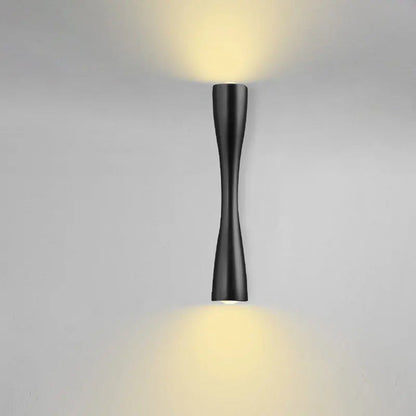 Gold Wall Lamp Nordic Up Down Hourglass Waterproof Indoor Outdoor Sconce Wall Light