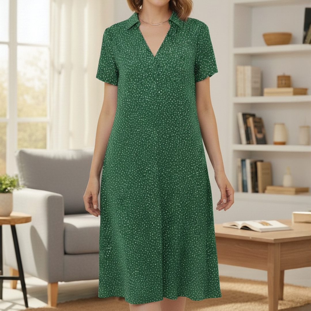 Lily | Elegant Green Dress for Women in Casual Summer Style