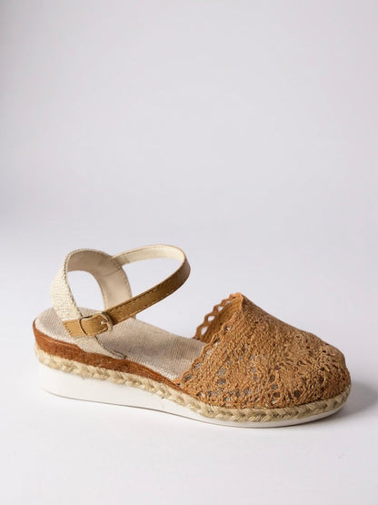 Mia | Effortless Boho Wedge Espadrille Ankle Strap Sandals