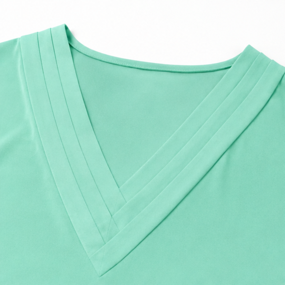 Effortless Batwing Mini Dress for Women with V Neck Wrap Tulip Hem Flowing Style