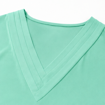 Effortless Batwing Mini Dress for Women with V Neck Wrap Tulip Hem Flowing Style