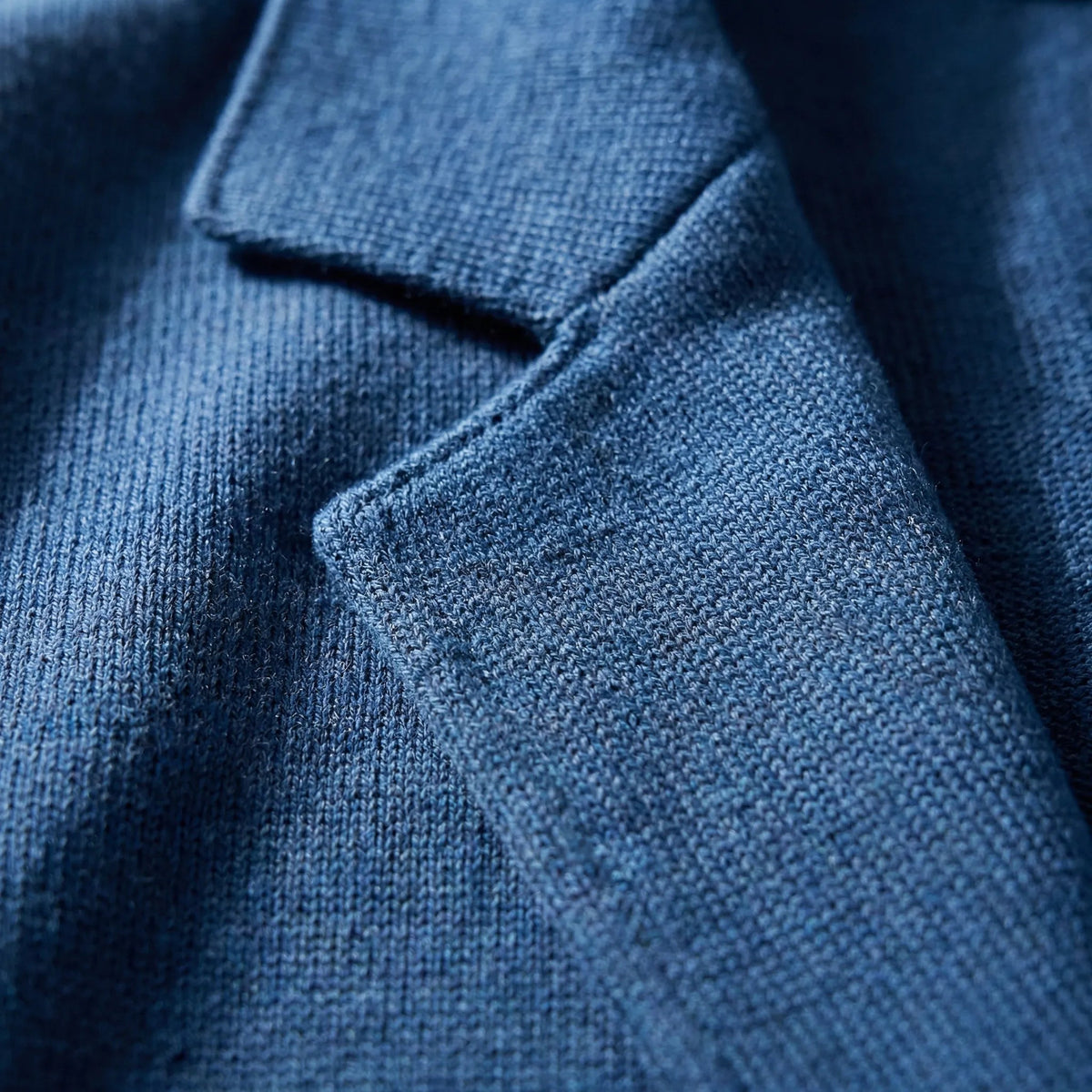 Chic Knit Blazer for Men with Notch Lapel Long Sleeve Two Button Patch Pocket Casual Style