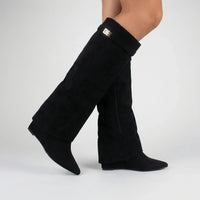Black Nappa Leather