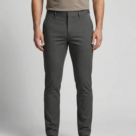 Comfortable Chino Pants for Men with Flat Front Straight Fit Stretch Cotton Casual Style