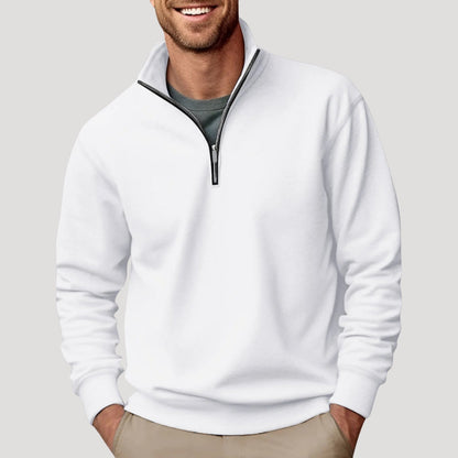 Stephen | Men’s Casual Quarter Zip Collar Sweatshirt