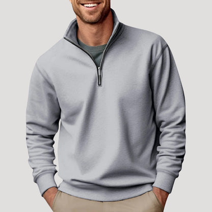 Stephen | Men’s Casual Quarter Zip Collar Sweatshirt