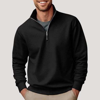 Stephen | Men’s Casual Quarter Zip Collar Sweatshirt