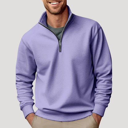 Stephen | Men’s Casual Quarter Zip Collar Sweatshirt