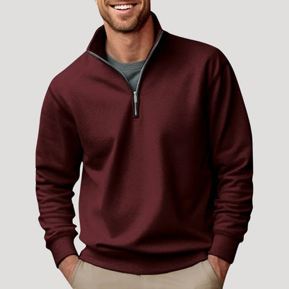 Stephen | Men’s Casual Quarter Zip Collar Sweatshirt