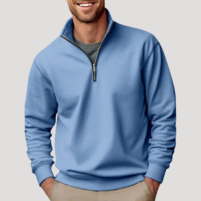 Stephen | Men’s Casual Quarter Zip Collar Sweatshirt