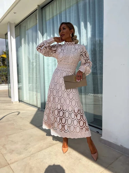 Rose | Women’s Summer Long Sleeve Evening Dress