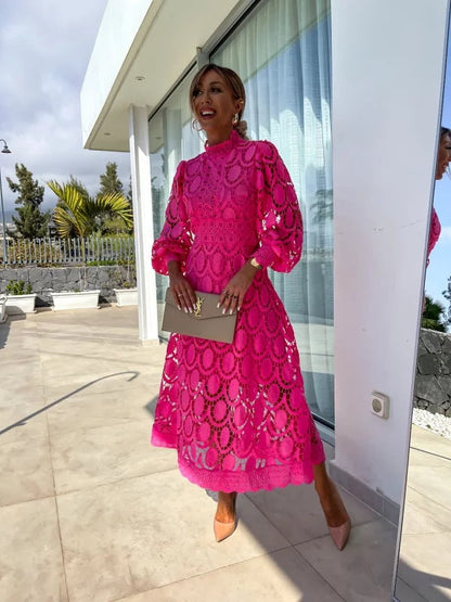 Rose | Women’s Summer Long Sleeve Evening Dress