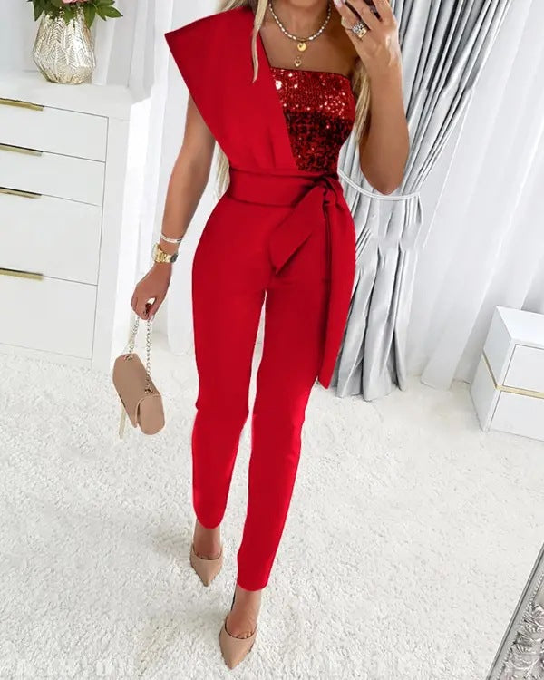 Lori - One Shoulder Jumpsuit