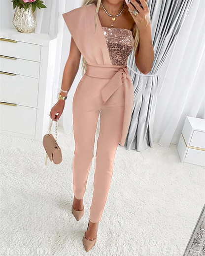Lori - One Shoulder Jumpsuit