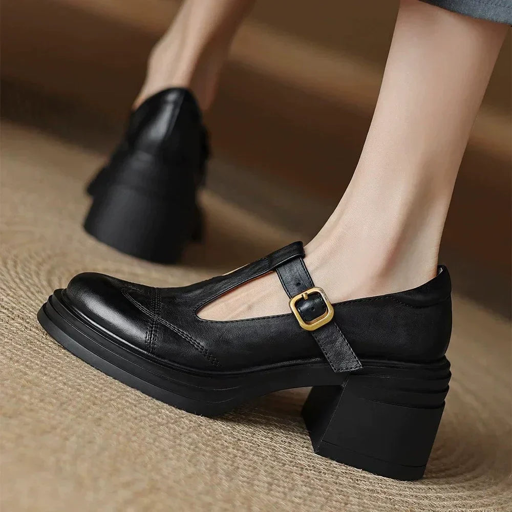 Georgia | Elegant Mary Jane Shoes for Women with Block Heel