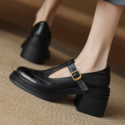 Georgia | Elegant Mary Jane Shoes for Women with Block Heel