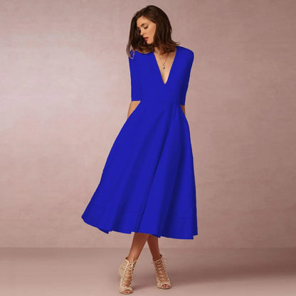 Nicole | Women Ivoire Midi Dress Fitted Elegant Cut