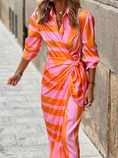 Laura - Printed Wrap Dress