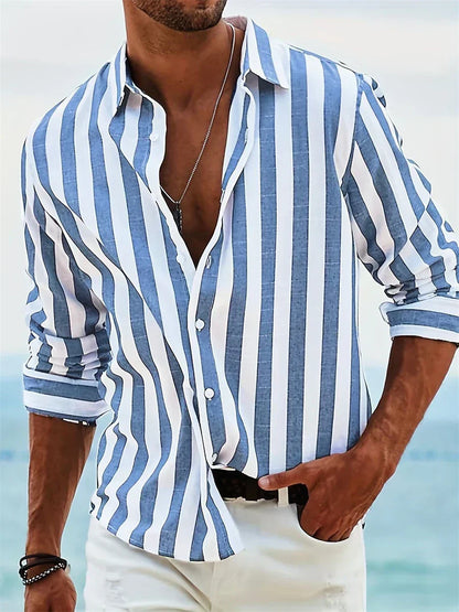 Joel | Men’s Summer Striped Relaxed Shirt