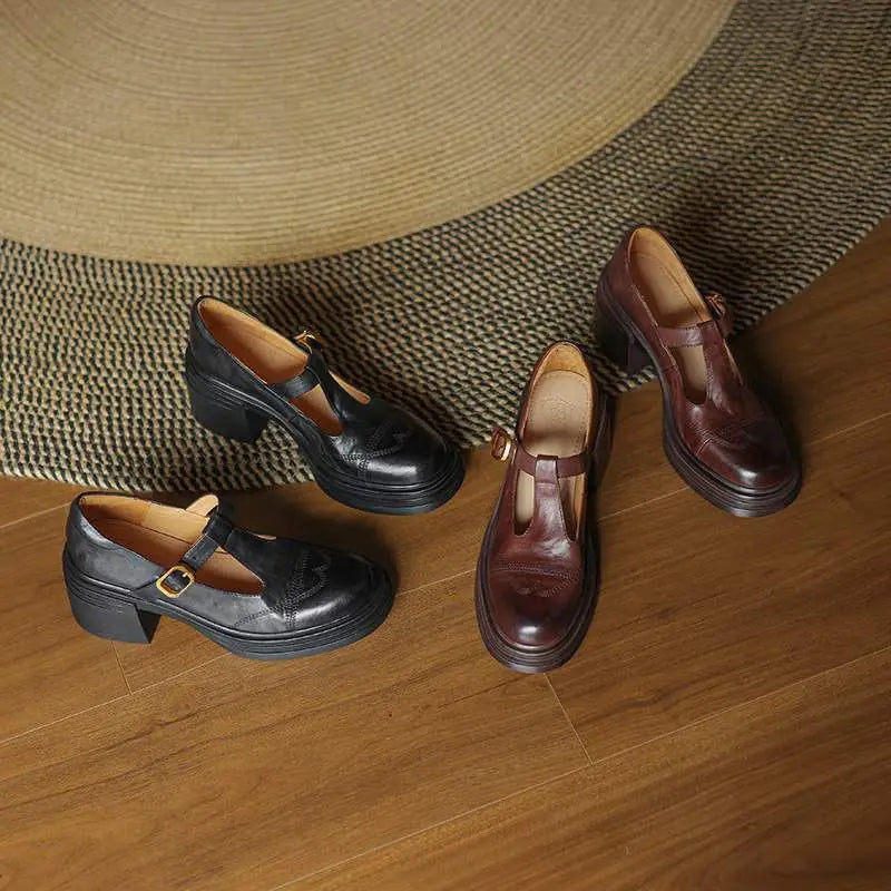 Georgia | Elegant Mary Jane Shoes for Women with Block Heel